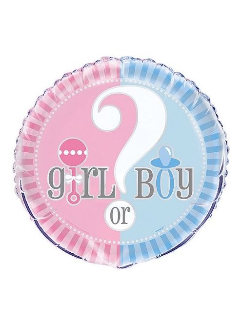 Girl or Boy? fólia lufi 46 cm 