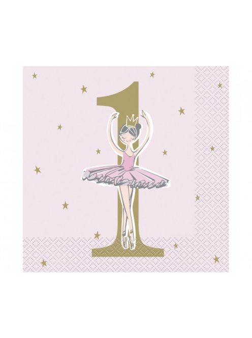 1. születésnapos balerinás szalvéta