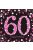 60. születésnapi fekete-pink szalvéta