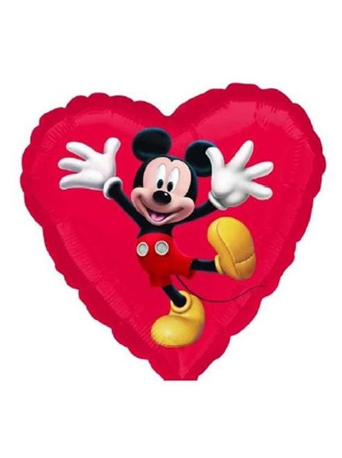 Mickey szív fólia lufi 45 cm