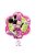 Minnie egér virág fólia lufi 35 x 38 cm
