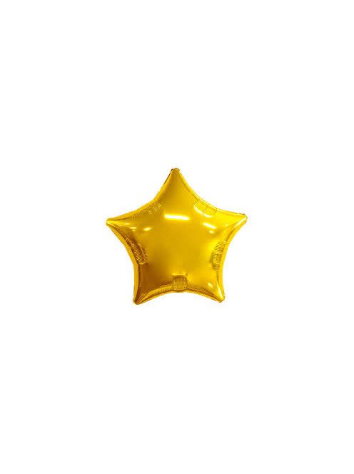 Arany csillag fólia lufi 48 cm