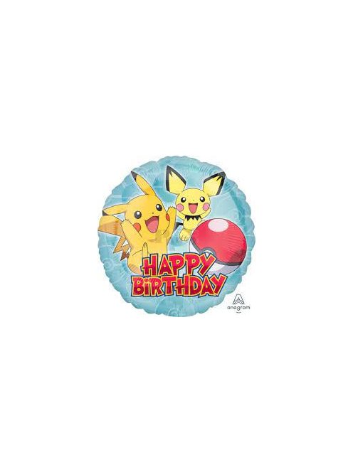 Happy Birthday pokemon Fólia lufi 46-cm