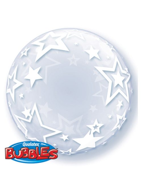 Csillagos Deco Bubbles lufi 61 cm