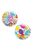 Happy Birthday színes lufis konfettis Bubbles lufi 56 cm