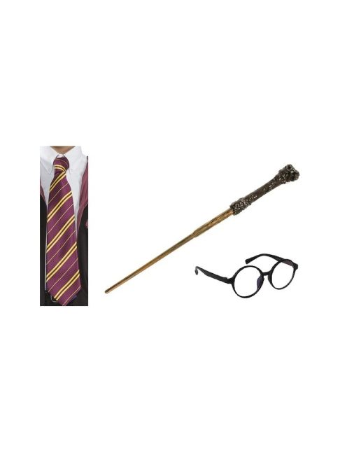 Harry Potter varázspálca+szemüveg+ nyakkendő