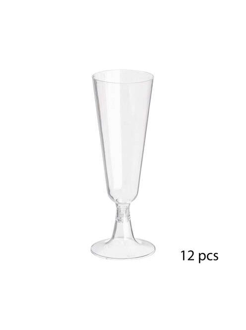 Műanyag pezsgőspohár 120 ml
