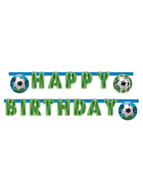 Happy Birthday focis betű füzér 