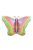Pasztell pillangó fólia lufi 64 x 53 cm