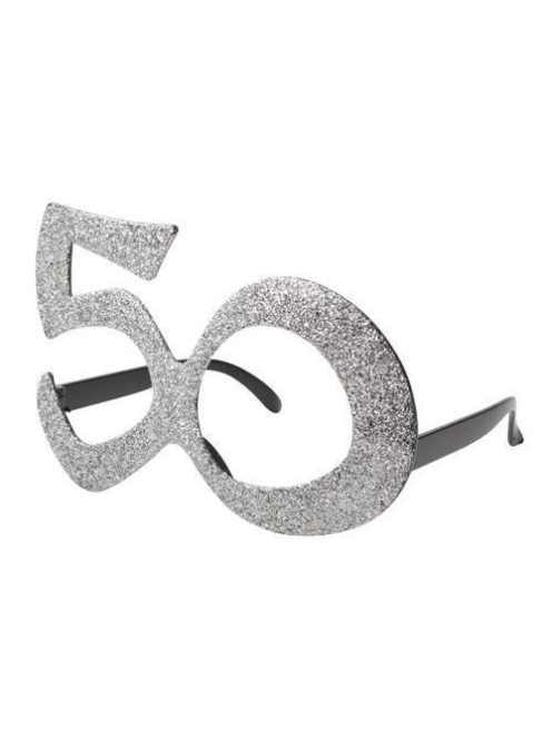 50-es csillámos szemüveg
