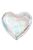 Hologrammos szív fólia lufi 45 cm