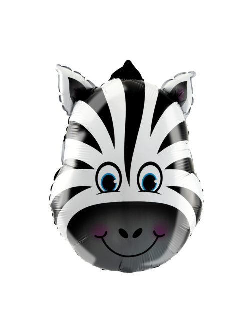 Zebra fej fólia lufi 44 x 64 cm