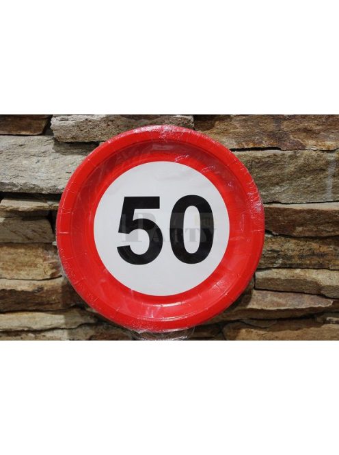 50-es sebességkorlátozó tányér
