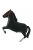 Fekete ló fólia lufi 70 x 65 cm
