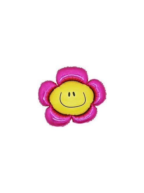 Smiley virág fólia lufi 88 x 104 cm