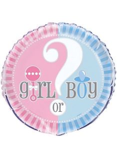 Girl or boy? - Fiú vagy lány? fólia lufi 45 cm