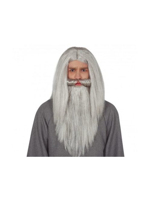 Druida/ varázsló paróka és szakáll