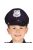 Kék rendőr sapka gyerekeknek