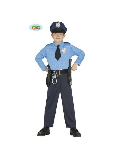 Rendőr jelmez izmosított inggel 3-4 éves