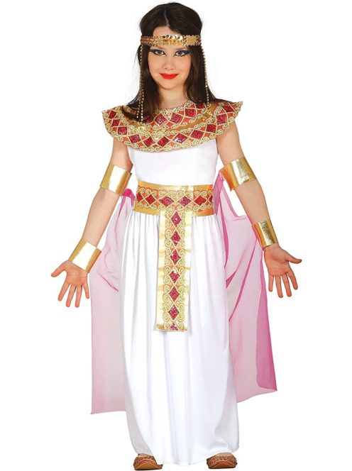 Fehér egyiptomi hercegnő jelmez 10-12 éves