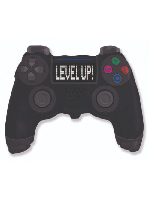 Level Up! - Szintet léptél! kontroller fólia lufi 69 x 48 cm