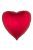 Óriás piros szív fólia lufi 80 cm