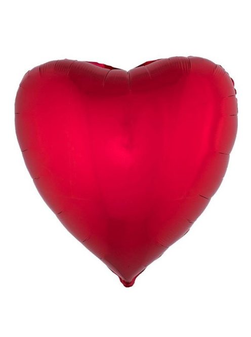 Óriás piros szív fólia lufi 80 cm