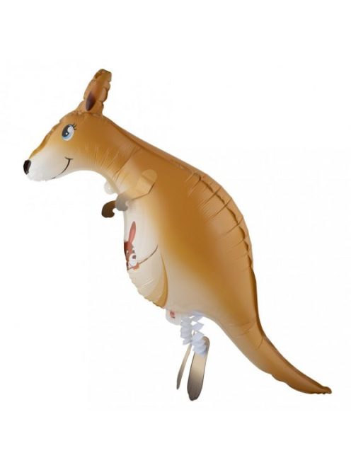 Sétáló kenguru fólia lufi 87 x 65 cm