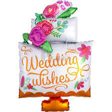 Emeletes esküvői torta fólia lufi 76 cm