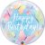 Happy Birthday butterfly pillangók bubbles lufi 56 cm