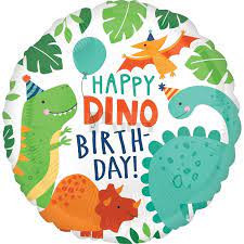 Happy dino birthday! fólia lufi 43 cm