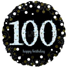 Happy Birthday 100-as fólia lufi 43cm