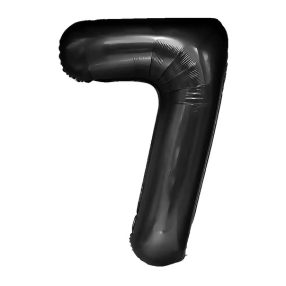 7-es fekete szám fólia lufi 100 cm