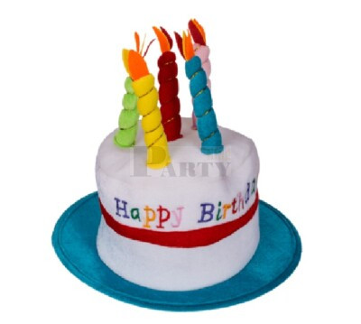 Születésnapos tota kalap gyertyákkal