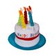 Születésnapos tota kalap gyertyákkal