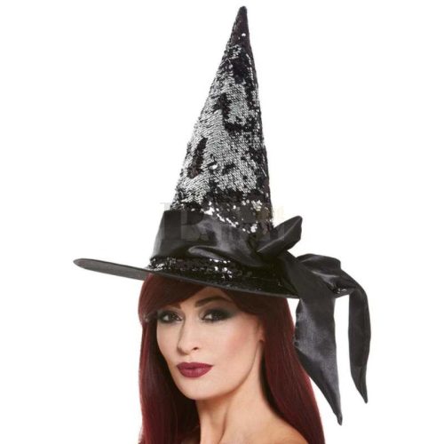 Flitteres szatén masnis boszikalap 