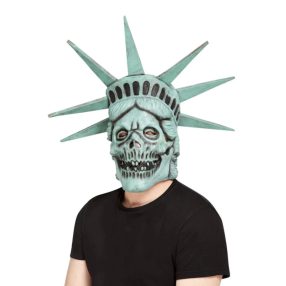 Csontváz szabadságszobor latex maszk