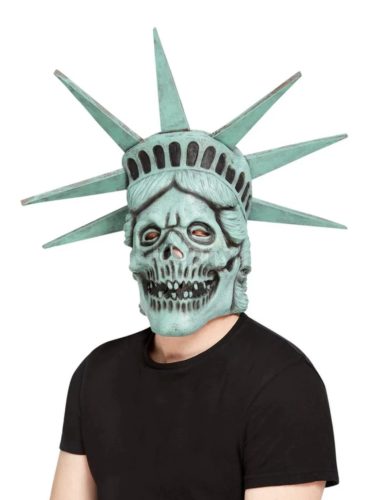 Csontváz szabadságszobor latex maszk