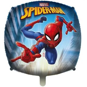 Spiderman kocka fólia lufi 45 cm
