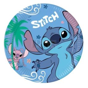 Stitch papír tányér 23cm