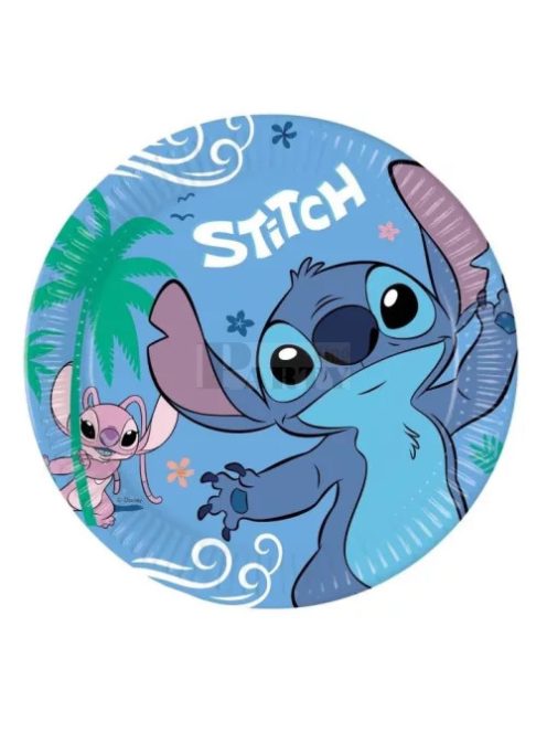 Stitch papír tányér 23cm