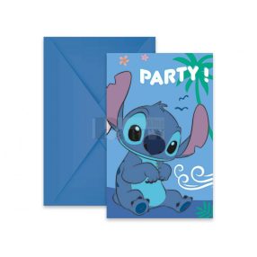 Stitch meghívó 6 db