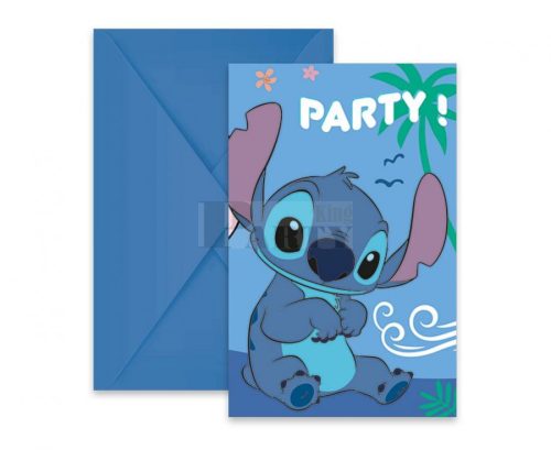 Stitch meghívó 6 db