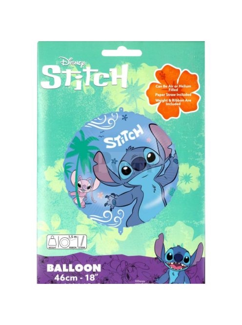 Stitch Fólia lufi 46 cm