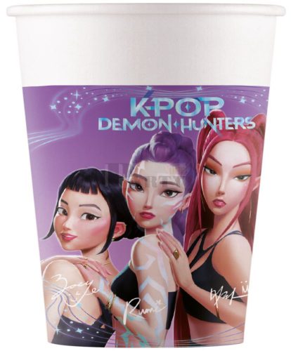 K-pop Demon Hunters papírpohár 8 db-os