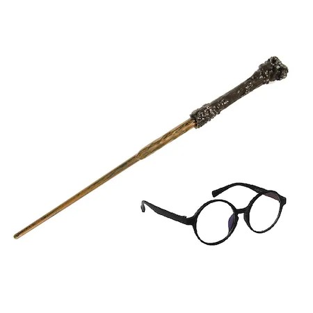 Harry Potter varázspálca + szemüveg szett