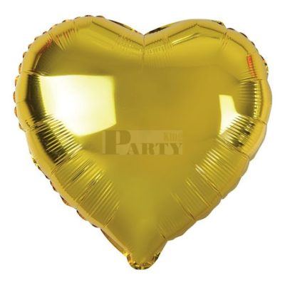 Arany szív fólia lufi 37cm