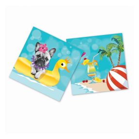 Tengerpart és koktél szalvéta 