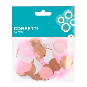 Rózsaszín-rosegold konfetti csomag