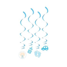 Baby boy függő spirál dekoráció